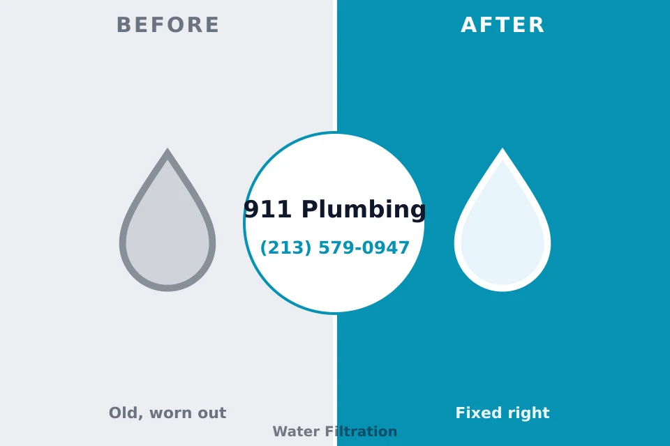 Before and after: plumbing repair Clifton Heights, PA